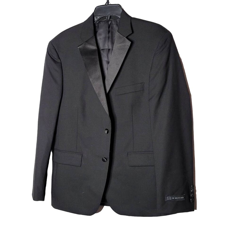 JB Britches 40S Logan Two Button Tuxedo Jacket Coat Only black satin collar NEW